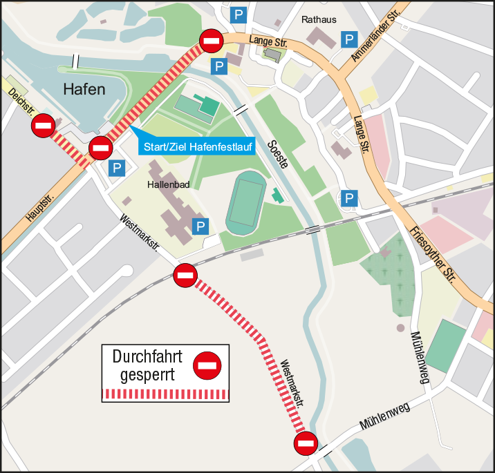Karte Hafenfestlauf 2026